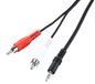 Ross PHSMJ15-RO Stereo Jack To Phono Kabel, Zwart, 3,5 mm