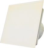 Whisper Badkamer/toilet ventilator - standaard - Ø100mm - vlak glas - mat wit