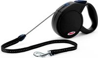Flexi Classic Long Hondenriem - Koord - Zwart - M - 7 m