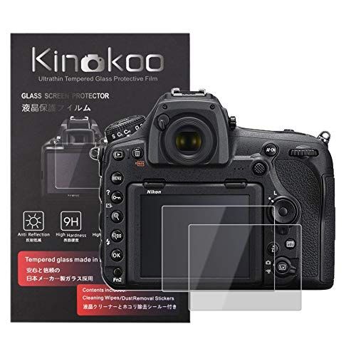 kinokoo Gehard Glasfilm voor Nikon D850/P530 P510 Kristalheldere Film Nikon D850/P530 P510 Schermbeschermer Bubble-vrij/antikras (2 stuks)