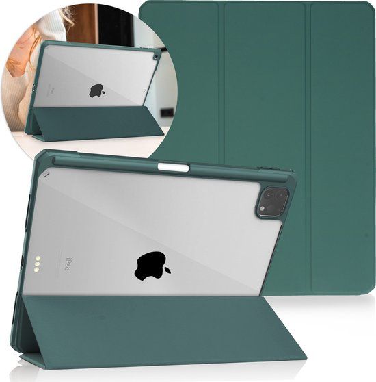 iMoshion Trifold Hardcase Bookcase - Tablet Hoes voor Apple iPad Pro 12.9 inch - Groen