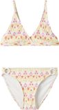 NAME IT NKFZIZZA BIKINI - Meisjes - Badpakken - Gebloemd - Peach Fuzz - 158/164