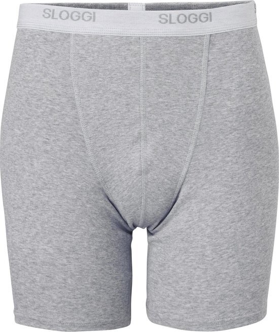 sloggi men Basic Heren Boxershort lange pijp - Donkergrijs - Maat XXL