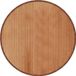 vidaXL - Vloerkleed - rond - 80 cm - bamboe - naturel