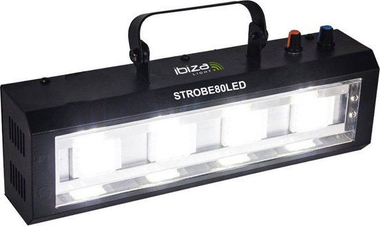Ibiza Light - STROBE80LED Led strobe 2 x 40w - Zwart