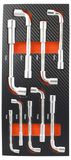 Fischer Darex 810912 dopsleutelset, 9-delig, zwart