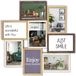 HAES deco - Houten Multi Fotolijst Alvesta - Bruin - 8 foto's 10x15 cm - 44 x 44 cm - MP160
