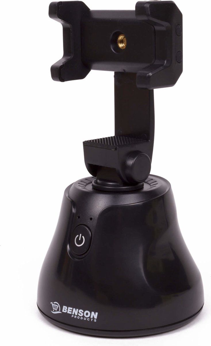 Benson Telefoonhouder met Gezichtstracking - 360° - Zwart