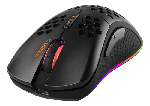 DELTACO GAMING GAM-120 - Zwarte Oplaadbare Gaming Muis - 6400 DPI - 180cm Kabel
