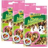 MultiFit Nature Snacks Bloemen en groente. 3x100g