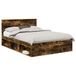vidaXL Bedframe Rook Eiken 140 x 200 cm