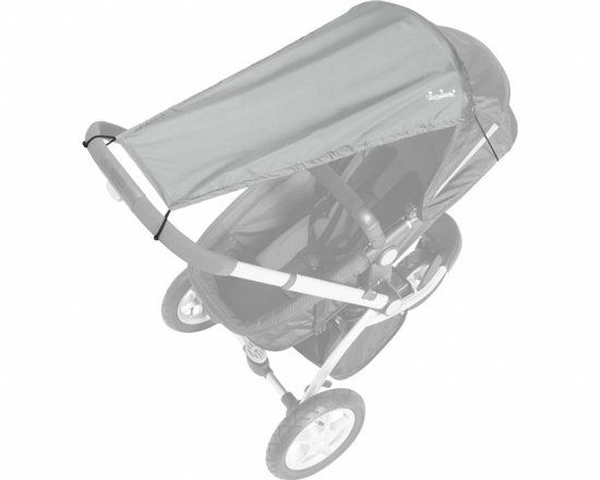 Playshoes UV zonnescherm Kinderwagen - Grijs - Maat Onesize