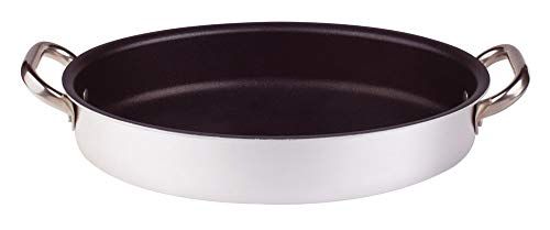 Pentole Agnelli ALSA120S34 Pan Ovaal Met Handgrepen - Aluminium - 34 cm