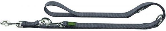 Hunter Trainingslijn voor hond nylon grijs 1,5x200 cm