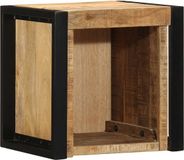 vidaXL Nachtkastje 40x35x40 cm ruw mangohout massief