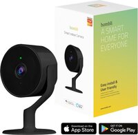 Hombli Slimme Indoor Beveiligingscamera met WiFi - Bewegingsdetectie - Zwart