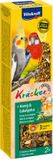 VITAKRAFT Valkparkiet Kracker - Honing - 2 in 1 - Vogelvoer