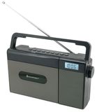 Soundmaster RCD1170SW Draagbare Analoge FM Radio met Bluetooth en USB MP3 - Grijs