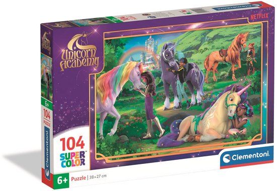 Clementoni Unicorn Academy Puzzel 104 stukjes