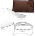 Merkloos RVS 3-in-1 Gua Sha Massage Set voor Gezicht en Lichaam
