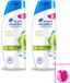 Head & Shoulders Apple Fresh Shampoo Anti-roos - 1 litre - 2 pièces