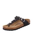 Birkenstock Gizeh Braided black, geoliede lederen flip flops, 43 EU, zwart, 43 EU