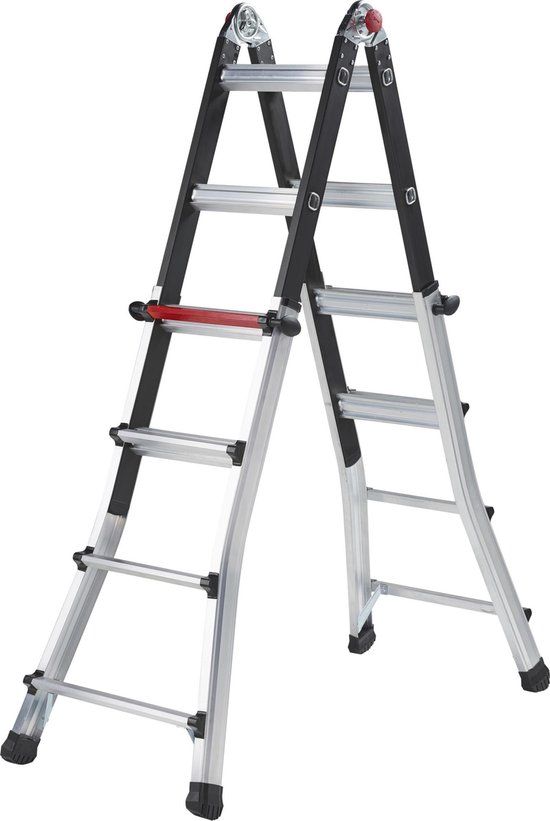 Altrex Varitrex Teleprof Telescopische Vouwladder - 4x4 Sporten - 5m Werkhoogte