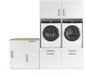 Wasophoogte® Wasmachine Kast Shanghai - Wasmachine verhoger - Wasmachine ombouw - 700(D)*2230(B)*2110(H) mm - Wit
