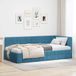 Maison Exclusive - Cadre de lit d'angle bleu 100 x 200 cm velours