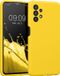 kwmobile hoesje geschikt voor Samsung Galaxy A13 4G - TPU backcover met siliconen coating - Smartphone case in stralend geel