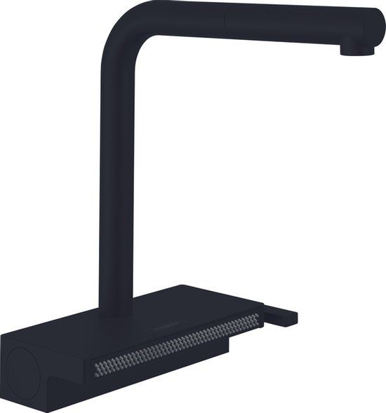 Hansgrohe Aquno M8117 KM 250 2j PO-spo.sBox mat zwart - Keukenkraan - RVS - Wit