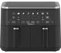 Tesla AF900BSD Friteuse à air chaud, 9 litres, double paroi, 2400W, panneau de contrôle numérique, 8 programmes, fonction de synchronisation intelligente, noire