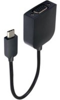 Accsup USB-C naar VGA Adapter - Zwart - 20 cm