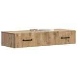 vidaXL Wandgemonteerde Zijtafel 87,5 x 34,5 x 17 cm Bewerkt hout