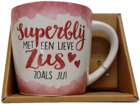 Miko Products Mok - Enjoy - Lieve zus - met binnentekst