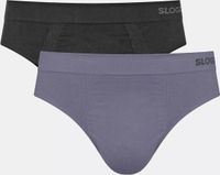sloggi men GO Smooth Brief C2P Heren Onderbroek - Zwart/Blauw - Maat S