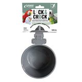 Hari Lock & Crock voer- en waterbak, vogelkooi, accessoire voor vogelkooi, maat L