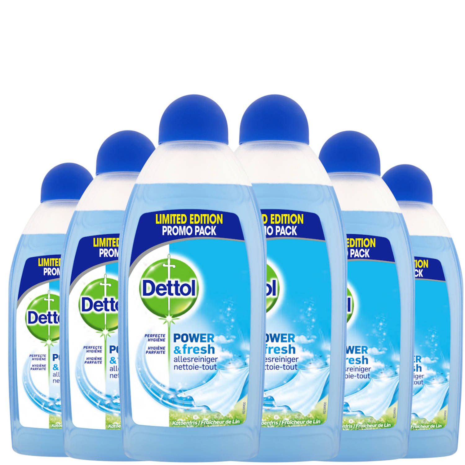 Dettol Power & Fresh katoen allesreiniger - 6 x 500 ml