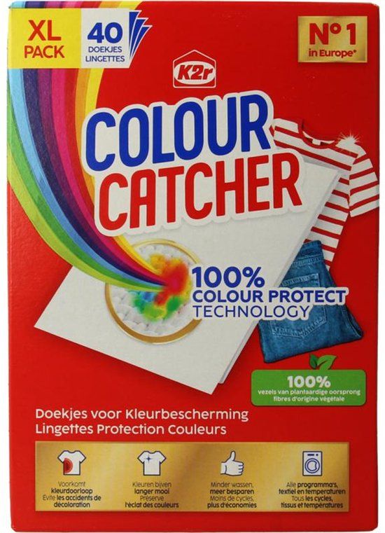 K2R Colour Catcher Anti-kleurdoorloopdoekjes 40 st