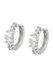 NAEMI Leo E-Commerce Ltd. NAEMI Oorbellen Zilver Multi Kleur Oorhangers Vrouwen Volwassenen 1.1 cm