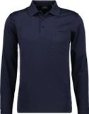 Ragman Poloshirt Soft Knit Polo Knopf Langarm