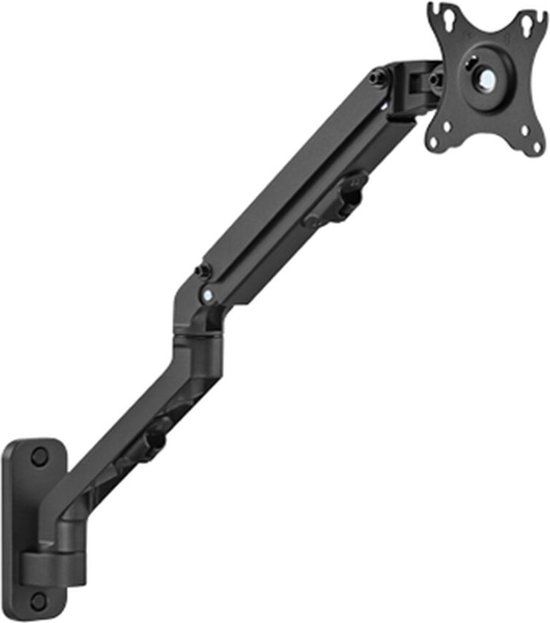 Gembird MA-WA1-02 Monitor Arm - Wall Mount - Black - Up to 27" - 7 kg