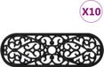 vidaXL Trapmatten 10 st 25x75 cm rubber
