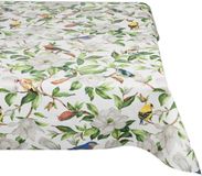 Wasdoek ANRO Tafelkleed Kolibrie Meerkleurig Ovaal 220x140cm Rechte rand Afwasbaar Waterafstotend
