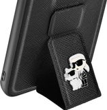 Karl Lagerfeld, Book Case Geschikt voor Samsung Galaxy S23 FE, Kunstleer, Zwart