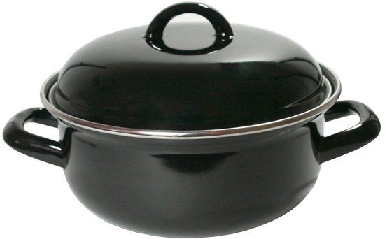 Cookinglife Braadpan Cooking Zwart - 5 Liter / ø 26 cm - Geëmailleerd Staal