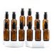 Yizhao Amber Glass Spray Bottle 30ml, met Kleine Fijne Nevelspray, Metalen Dop, Navulbaar voor Essentiële Olie, Reizen, Schoonmaken, Parfum, Aromatherapie, Make-up - 12 Stuks