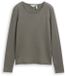 Tom Tailor - Basic gebreide trui met ronde hals - Maat S - cloudy green