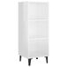 vidaXL Dressoir, hoogglans wit, 34,5 x 32,5 x 90 cm, houtvezel