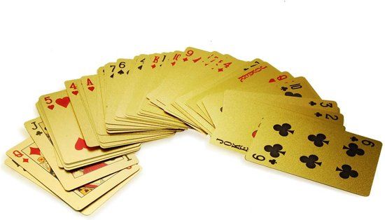 Gold Playing Cards + Cadeaubox